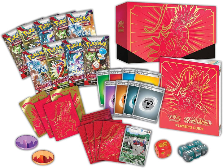 TCG: Scarlet & Violet Elite Trainer Box (Miraidon Purple or Koraidon Red, Random Color)