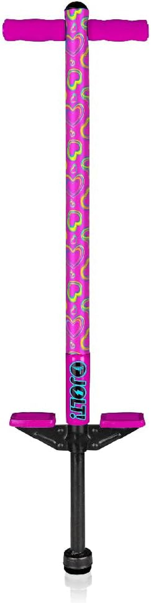 Jolt Pogo Stick for Kids Ages 6 and Up, 40 to 80 Pounds, Perfect for Beginners, Easy Grip Foam Handles, Anti-Slip Foot Pegs, Outdoor Jumper Toys for Boys & Girls, outside Toys for Kids
