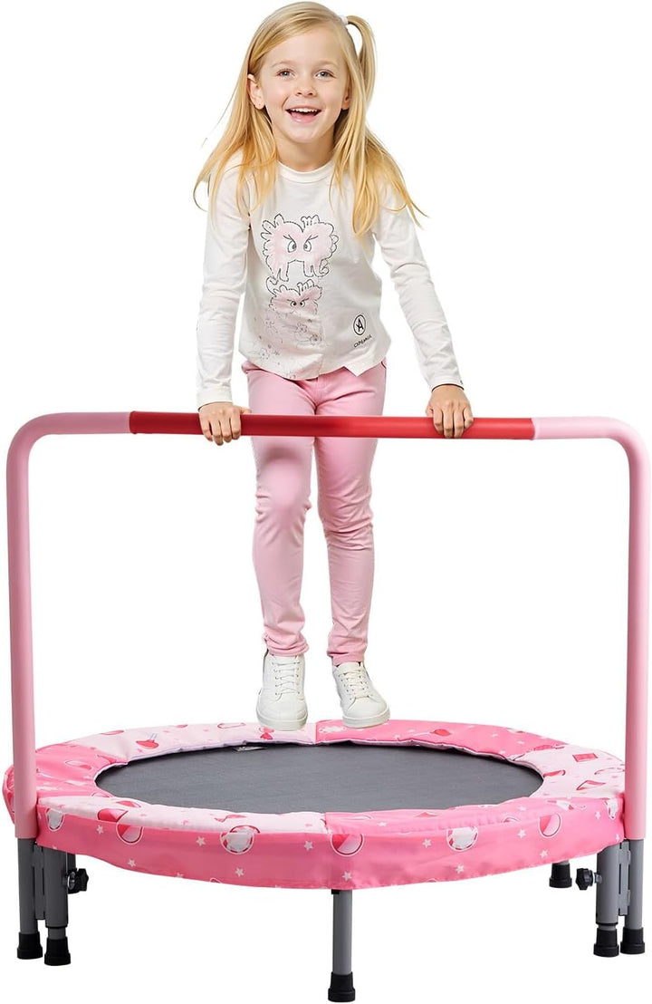 3FT Trampoline 36" Indoor/Outdoor for Toddlers, Foldable Mini Baby with Foam Handle, Recreational Birthday Gift