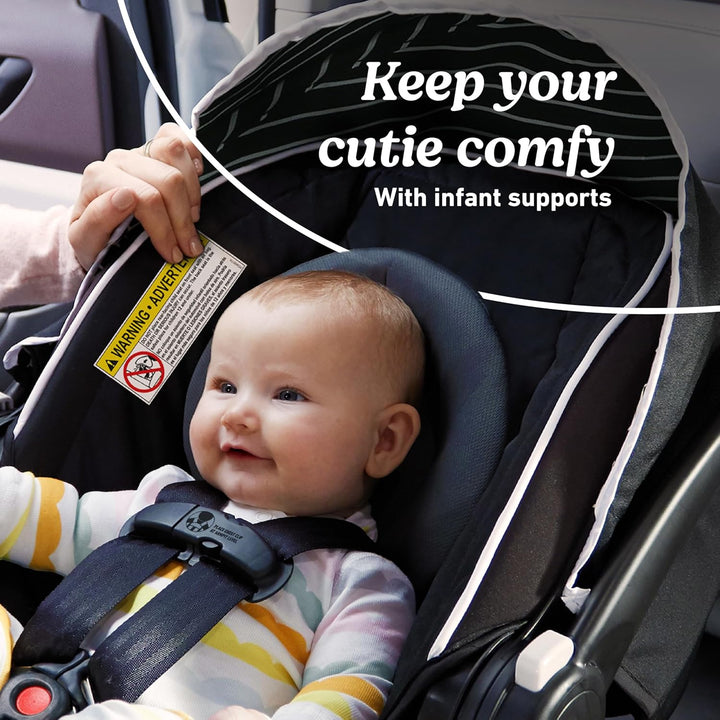 Snugride Lite LX Infant Car Seat, Rear-Facing, Lightweight, Adjustable Base, Easy Install, Studio