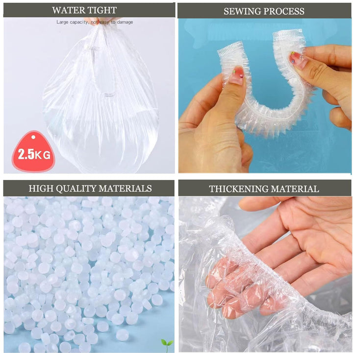 Potty Chair Liners with Elastic, Portable Potty Training Bags, Potty Refill Liners Disposable for Toddlers Kids and Baby,Toilet Seat Cover,17X8Inches,Clear