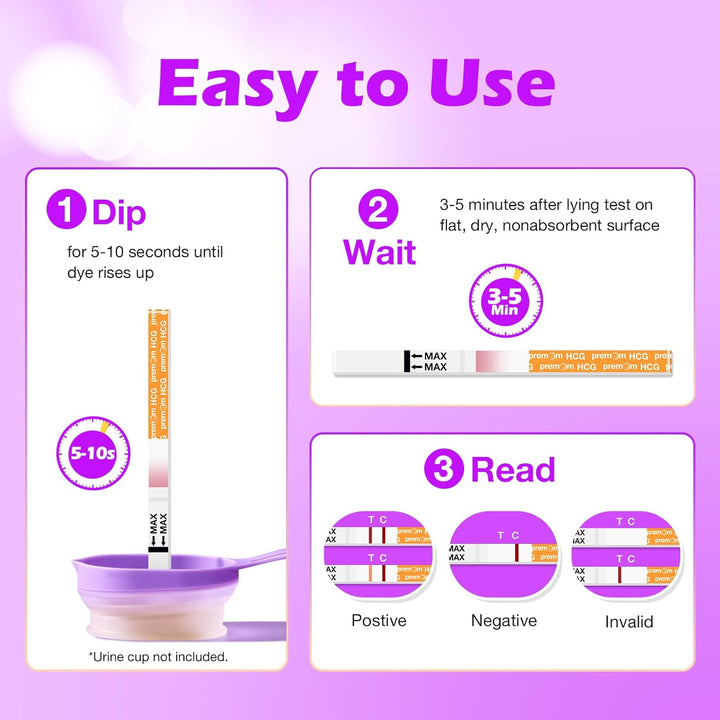Pregnancy Test Strips- 30 Pack Early Detection Pregnancy Test Kit Powered by  Ovulation Predictor Ios and Android APP
