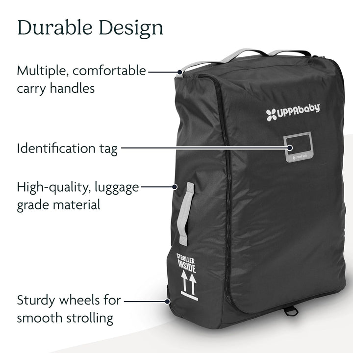Travel Bag for Vista and Cruz Strollers - Includes Travelsafe Program Coverage, Inner Wheel Bag and Storage Pocket - Smooth Wheels, Handles + Durable Design