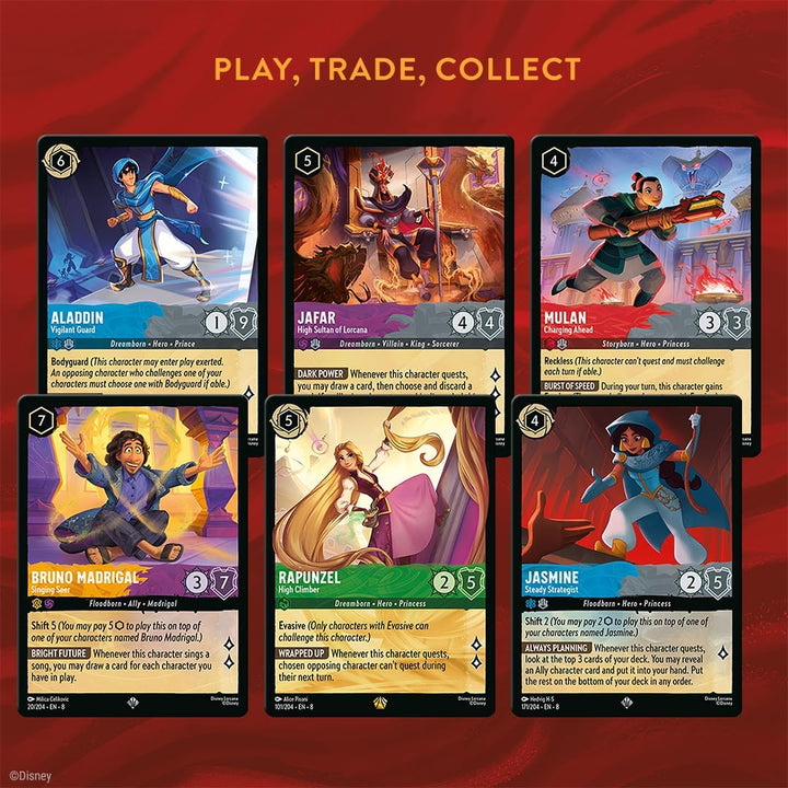Disney Lorcana TCG: Illumineer’S Quest – Palace Heist | Cooperative Adventure against Jafar | Solo or Team Play| Includes Exclusive Cards & Playmat | Ages 8+