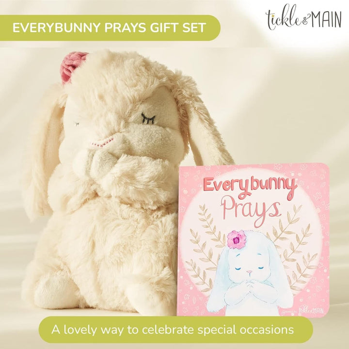 Bunny Stuffed Animal & Musical Toy - Christening Gifts & Baby Dedication Gift for Girls - Gifts for Baptism - Goddaughter Gift (Pink, 7 In)
