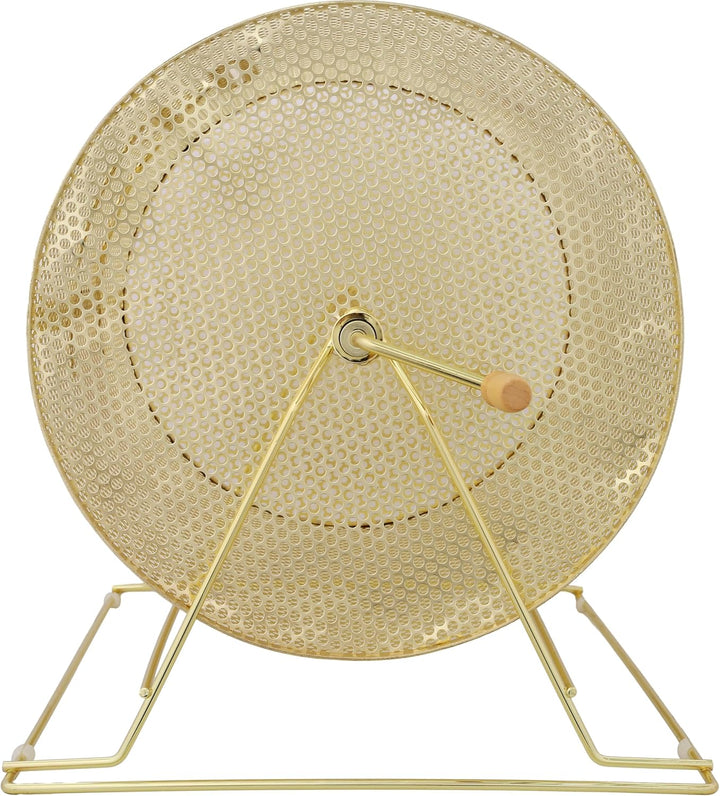 Elegant Raffle Drum for Memorable Drawings, Durable Metal Design with Wooden Handle, Holds 10,000 Tickets, 14.8 X Ø21.26 Inch