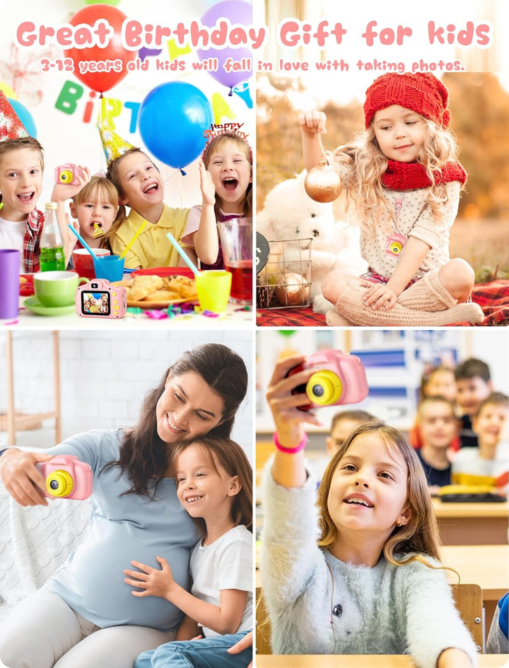 Kids MP3 Music Player for Kid Children Digital Cameras for Kids Birthday 3-9 Year Old Girls