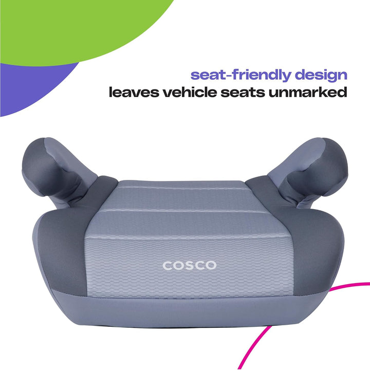 Topside Backless Booster Car Seat, Lightweight Booster Seats for Cars 40-100 Lbs, Backless Booster Seat for Car, Grape