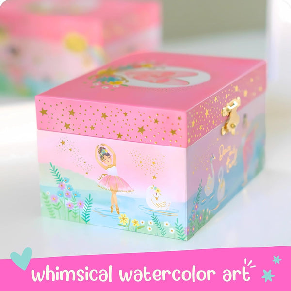 Musical Jewelry Box for Girls - Kids Jewelry Box, Unicorn Toys for Girls 4-6, Unicorn Gifts, 6 X 4.7 X 3.5 In