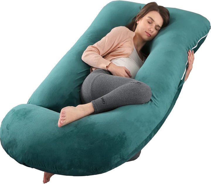 Pregnancy Pillow for Sleeping,Full Body Maternity Pillow with Removable Washable Cover,Support for Back,Hips,Legs,Belly for Pregnant Women