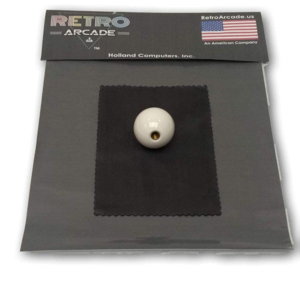 Classic Arcade Joystick Ball Top - White, by