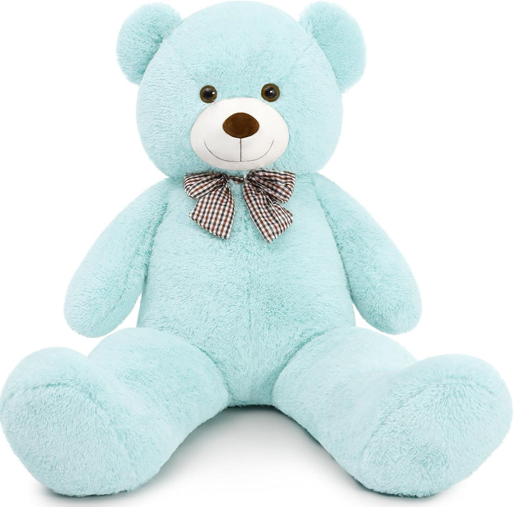 Giant Big Teddy Bear 4 Feet 47 Inch Life Size Tan Plush Bear Brown Stuffed Animal for Children Boyfriend