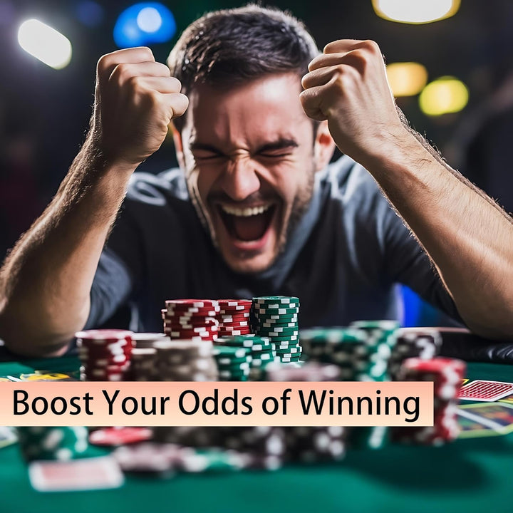 Metal Blackjack Strategy Card Stainless Steel Blackjack Basic Strategy Card/Book Allowed at the Table in the Casino 4+ Decks Hit Soft 17 with Leather Sleeve (Regular Version)