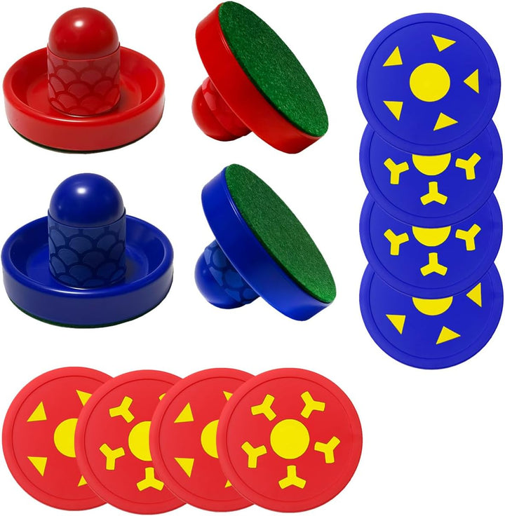 Air Hockey Pushers and Air Hockey Pucks, Non-Slip Strikers and Dynamic Pucks for Air Hockey Table Game for Adults and Kids,Replacement Accessories for Game Tables