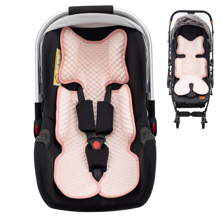 Car Seat Cooling Pad for Baby, Mink Dot Car Seat Cooler Mat for Girls Boys, Stroller Cooling Pad with 3D Breathable Mesh, Multifunctional Infant Carseat Cooling Insert Liner for Summer