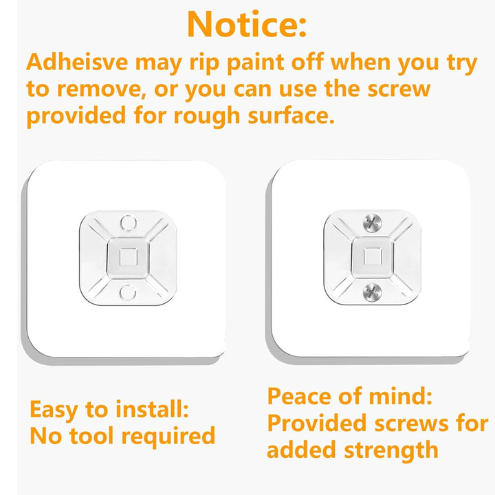 No Drill Metal Furniture Anchors (10 Packs) for Baby Proofing, 14" Adhesive Anti-Tip Furniture Wall Safety Straps for Child, Keep Toddlers & Pets Safe from Falling Furniture like Dresser & Bookshelf