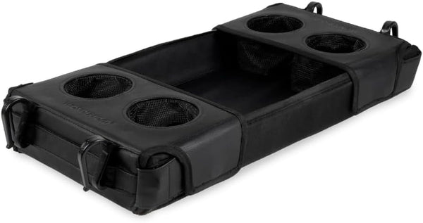 Flex Snack Tray for W4 Stroller Wagon with Convertible Cup Holders & Adjustable Sidewalls to Maximize Space, Easy to Install, Easy to Clean