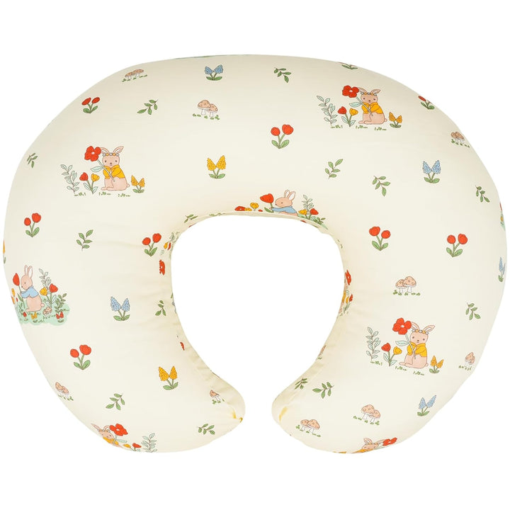 Nursing Pillow, Breastfeeding Pillows with Standard Size Removable Cover, Breast Feeding Pillow with Breathable Filling, Ergonomic Nursing Essentials for Bottle and Breastfeeding- Leaves…