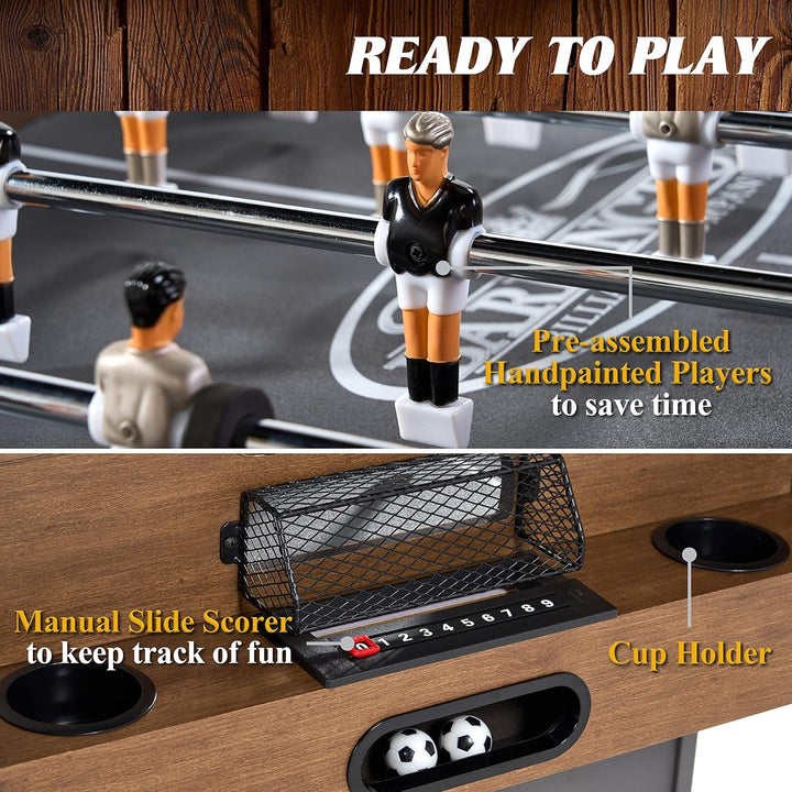 Barrington Combo Game Table – Foosball, Air Hockey, Table Tennis & More – Multi Game Table for Home or Game Room