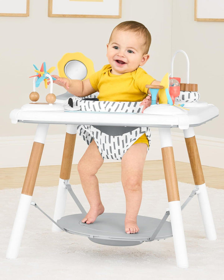 Discoverosity Montessori-Inspired 3-Stage Activity Center & Play Table for Baby Ages 4M+