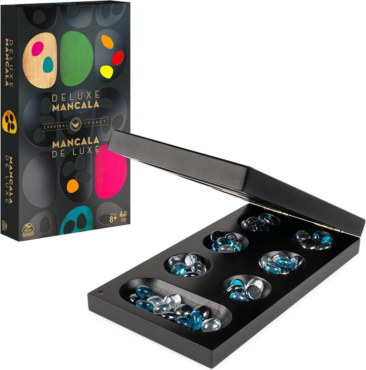 , Cardinal Legacy Deluxe 200-Piece Poker Set, Premium Dual-Toned Poker Chips in Wooden Storage Case, 2-10 Players, for Ages 10 & Up