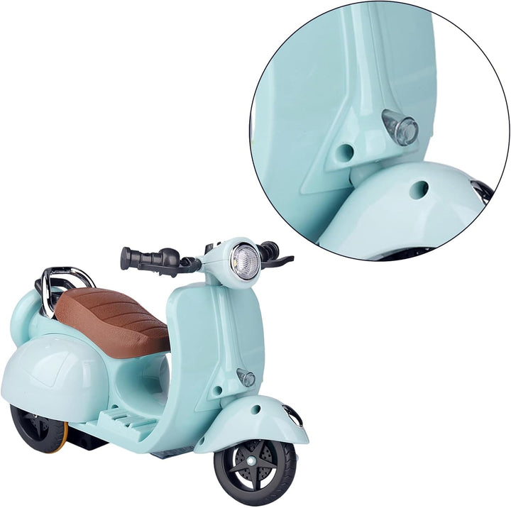 Rotating Scooter Toy for Guinea Pigs Motorcycle Toy with Lights and Music Scooter Shape Cage Decoration