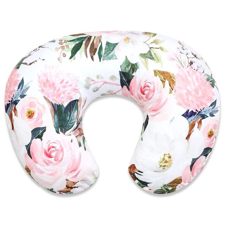 Nursing Pillow Cover Stretchy Removable Cover for Breastfeeding Pillows, Ultra Soft Comfortable Slipcover for Baby Girl and Boy, Green Leaf