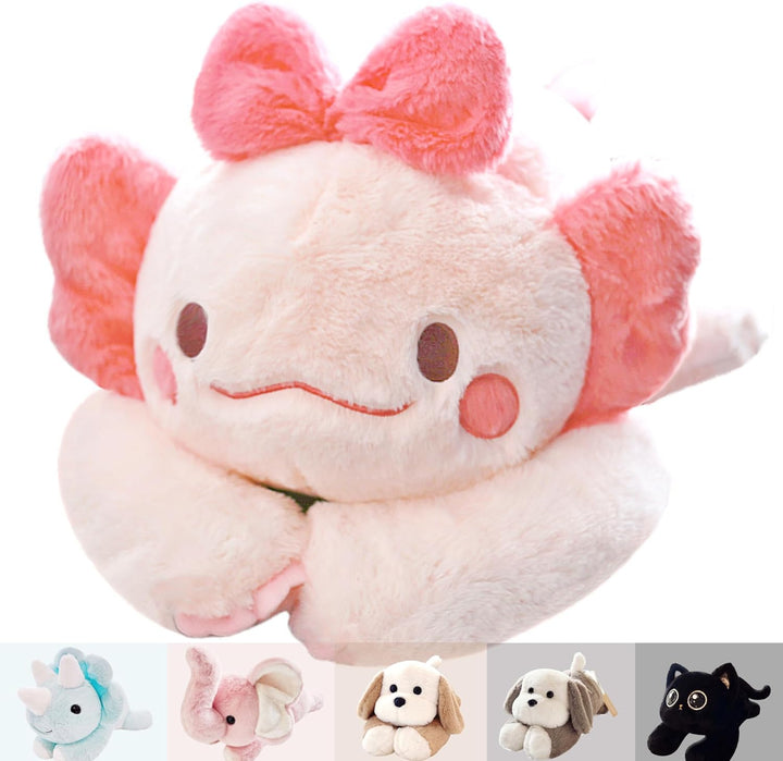 20" | 4 Pounds Highland Cow Weighted Stuffed Animals with Unscented Microwavable Heating Pad, Cute Coolable Heatable Weighted Plush Warm Gift for Kids & Adults