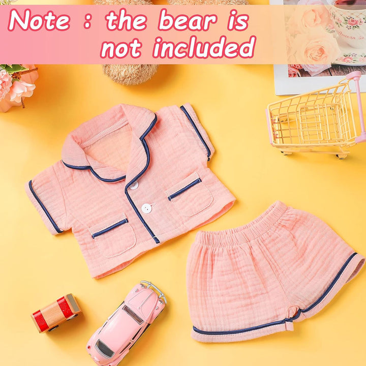 Bear Clothes Pajamas Make Your Own Animals Outfits Fits Most 14 Inches Bear Accessories, Pink