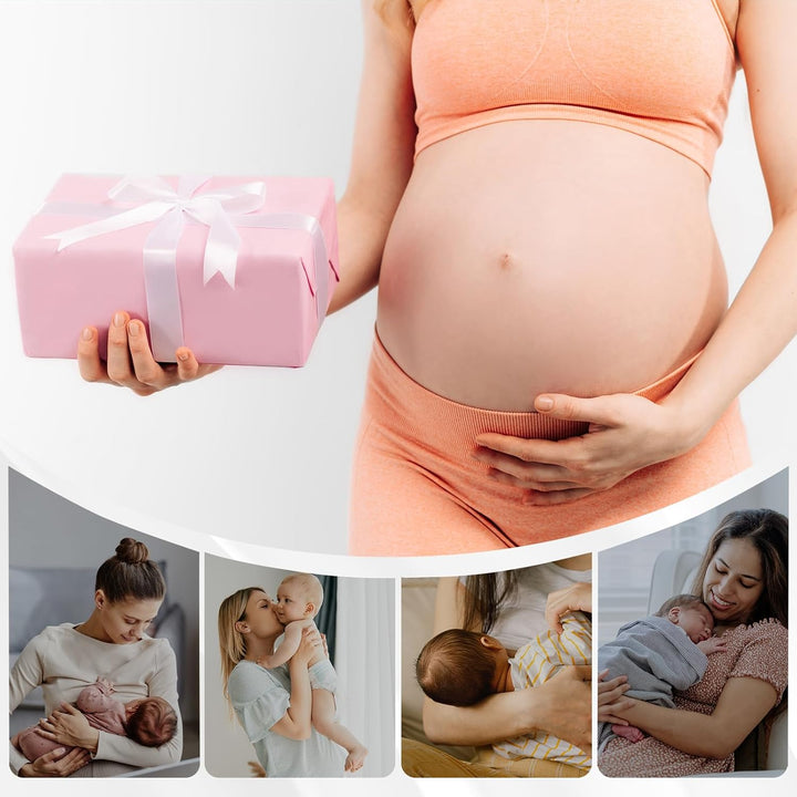Breast Feeding Door Knob Sign - 2 PCS Pumping in Progress Door Signs Double Sided PVC Do Not Disturb Sign for Home Nursery Baby Room