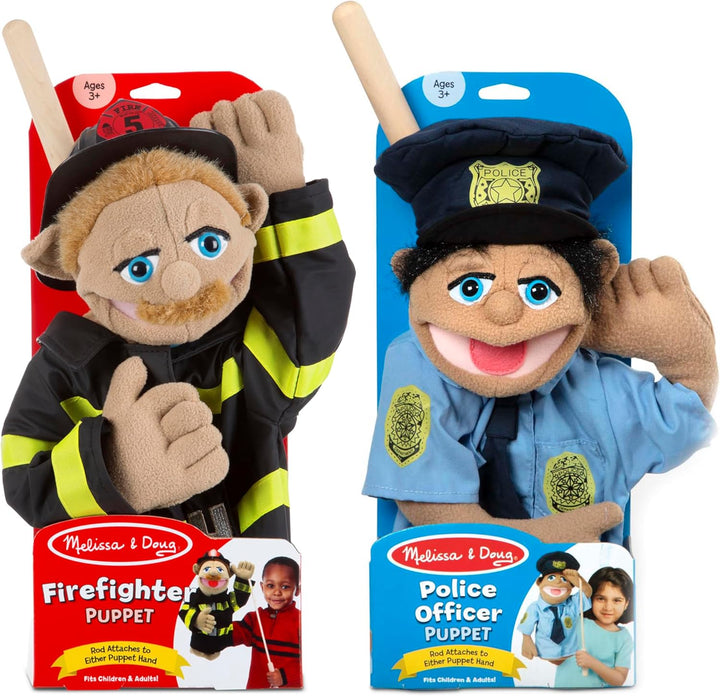 Rescue Puppet Set - Police Officer and Firefighter