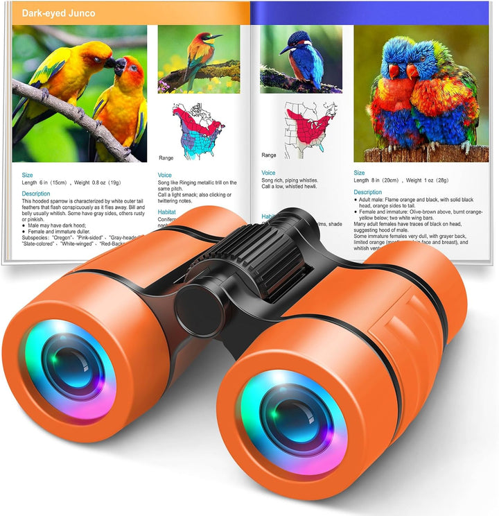 Toys for 3-7 Year Old Girls:  Binoculars for Kids Bird Watching|Hiking|Camping 4 5 6 7 8 Year Old Girl Boy Birthday Gifts Outdoor Learning Toy for Kid Ages 4-6 Toddler Gift Stuffers