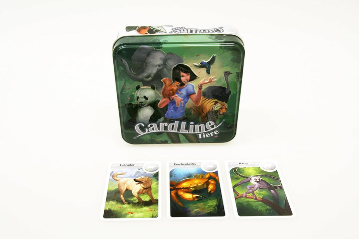 002879 Travel Game Card Line Animals, Multi-Colour