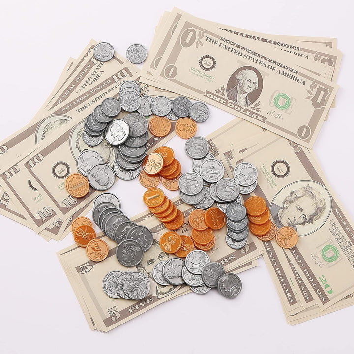 - Play Money for Kids, 150 Pcs, Ages 3+, Toy Money, Money Games, Fake Money for Kids, Pretend Money, Toddler Learning Money, Kids Play Money, Realistic Money, Fake Cash, Coins for Kids
