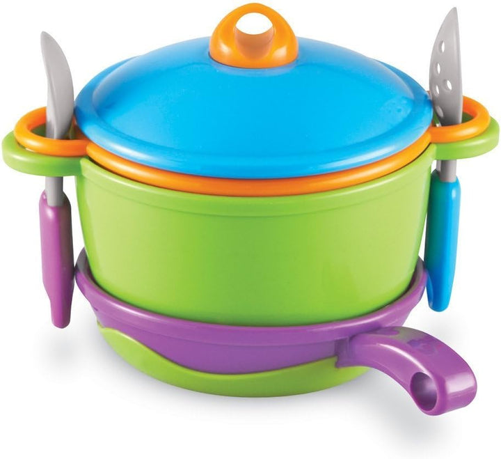 New Sprouts Cook It!, 6 Pieces, Ages 2+ Pretend Play Food for Toddlers, Preschool Learning Toys, Kitchen Play Toys for Kids
