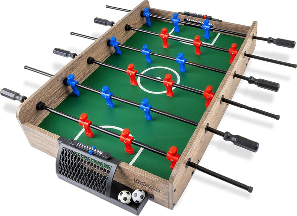 32 Inch Tabletop Foosball Game Set - Oak or Black