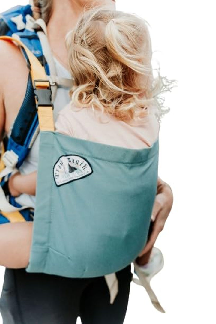 Kids Carrier | Ultra Lightweight Child Carrier for Hiking | Ultra-Compact Kids Carrier to Attach Your Hiking Backpack for Children 1+ Years, up to 43 Lbs Pounds (Light Teal with Gold)