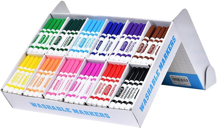 Washable Markers Bulk, Markers for Kids, Bulk Pack, 12 Colors, 240 Count