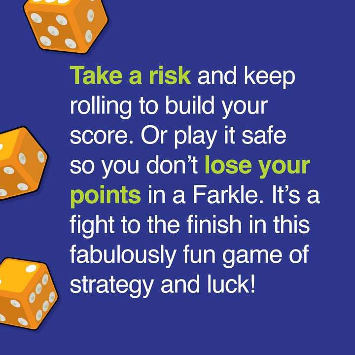 Farkle Classic Dice Game - Family Game Night - Easy to Travel - Ages 8+