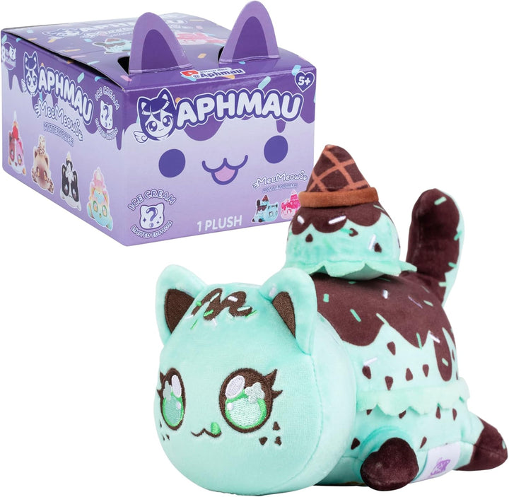 6” Meemeow Mystery Plush – Ice Cream; Youtube Gaming Channel, Blind Box, 1 of 8 Possible Ice Cream Meemeows, Official Merch