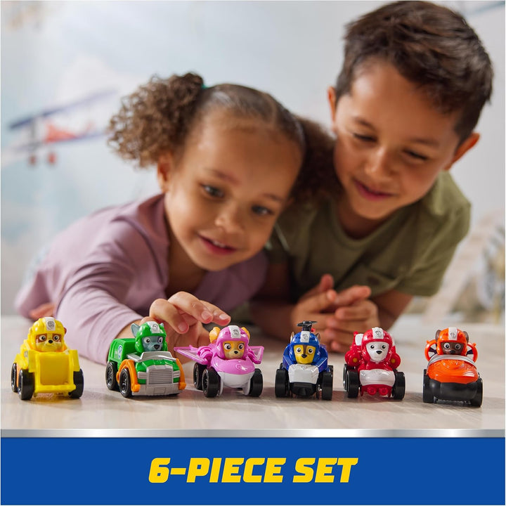 : Air Rescue, 6-Piece Pup Squad Racers, Toy Cars Gift Set with Chase, Marshall, Skye, Rubble, Rocky & Zuma, Kids Toys for Boys & Girls 3+
