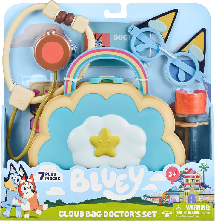 Cloud Bag Doctor'S Set, Doctor Check up Set, Toy Doctor'S Playset with 7 Play Pieces