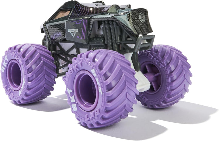 , Marvel Official Spider-Man Vs. Black Panther Die-Cast Monster Trucks, 1:64 Scale, Kids Toys for Boys and Girls Ages 3 and Up