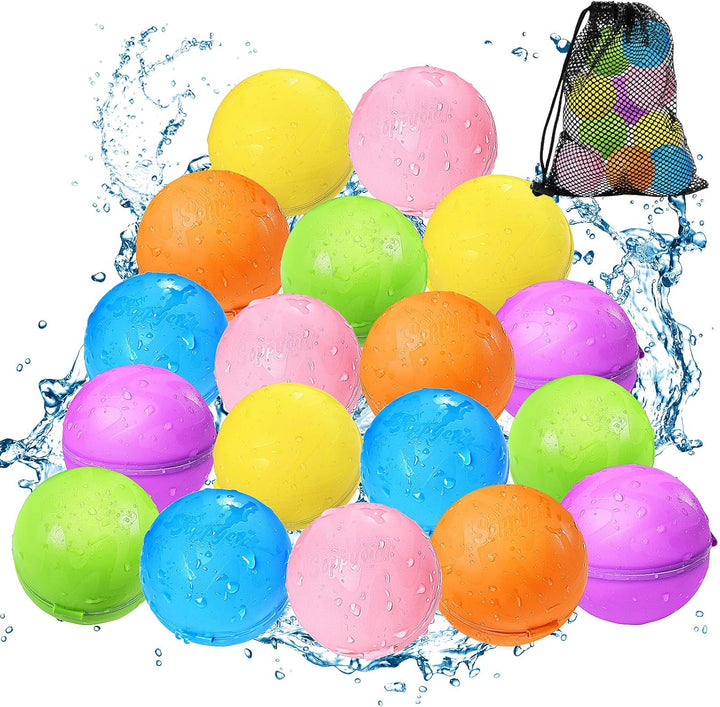 Reusable Water Bomb Balloons, Summer Toy Water Toy for Boys and Girls, Pool Beach Toys for Kids Ages 3-12, Outdoor Activities Water Games Toys Self Sealing Water Splash Ball for Fun(12Pack)