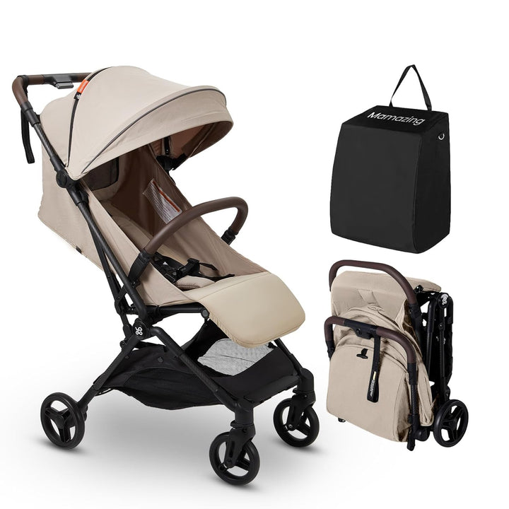 Lightweight Baby Travel Stroller with Carbon Fiber Frame, Compact & Airplane-Friendly, One-Handed Folding Design, 11.6 Lbs, Perfect for Toddlers, Jet