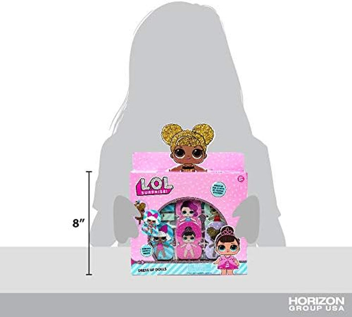 LOL Surprise! Fashion Dress up Dolls by .Create DIY Themes & Patterns.Activity Kit Includes5 Paper Dolls, 1 Repositionable Sticker, Scratch Art, Easy to Follow Instructions & More.