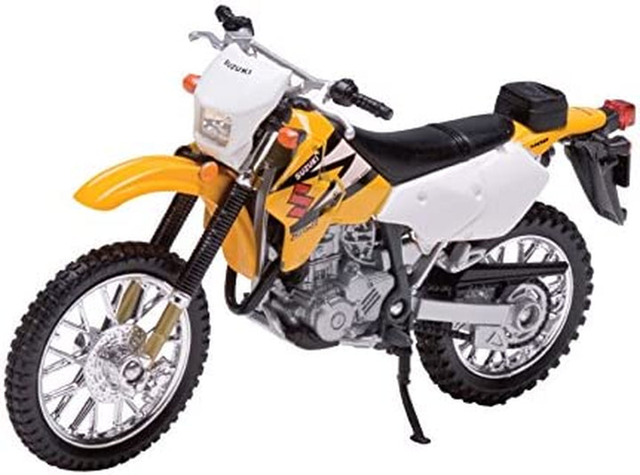 Die Cast Motorcycle Yellow Suzuki DR-Z400S, 1:18 Scale