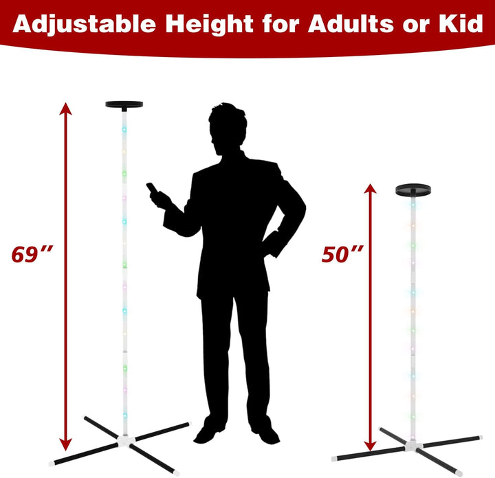 Outdoor Games Yard Games for Adult Family Kids, 2 in 1 Limbo Games with Led Light, Perfect for Camping, Beach, Lawn