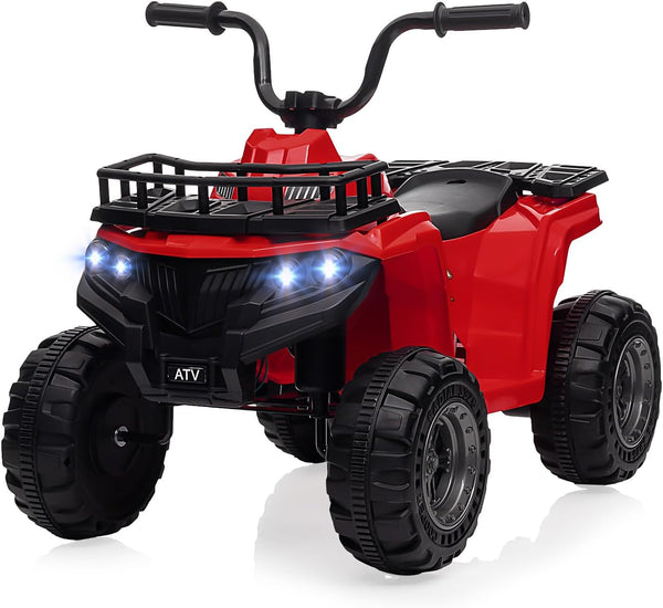 12V 4.5AH Kids ATV 4 Wheeler Rechargeable Battery Car for Ages 2-5 | ASTM/CPSIA Certified Electric Quad with Ergonomic Seat, Treaded Tires & Rubber Grips | Indoor/Outdoor Ride-On Toy