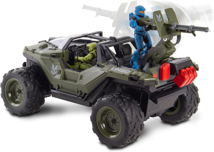 Halo Infinite RC: Battle Hog UNSC Warthog -W/Master Chief & Spartan, 2.4 Ghz Radio Control W/Turbo Boost Vehicle
